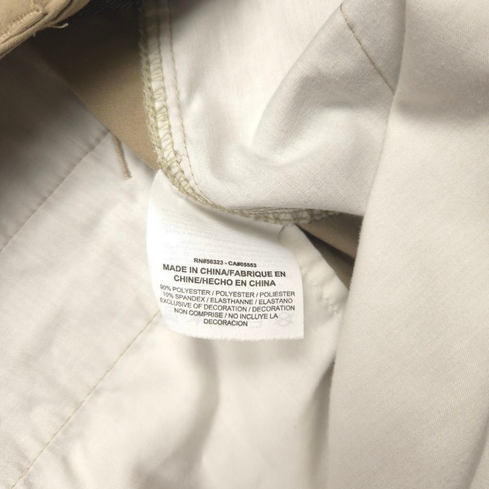 Nike Golf Mens Dri-FIT Standard Fit Pants 38x30 (Fit 40x30) Beige Khaki Stretch - Picture 9 of 13